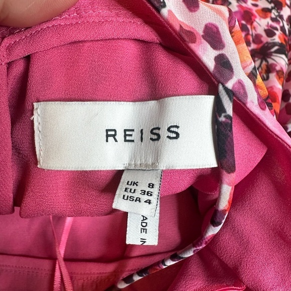 Reiss Pink and Red Maxi Dress - Picture 6 of 9